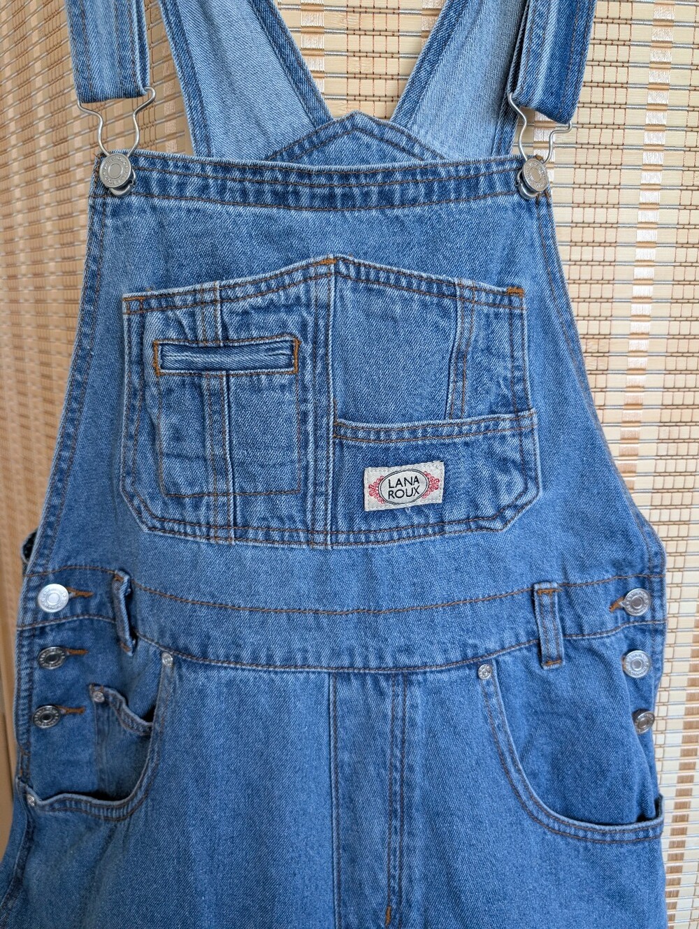 Women's Blue Denim Overalls By Lana Roux Los Angeles Medium